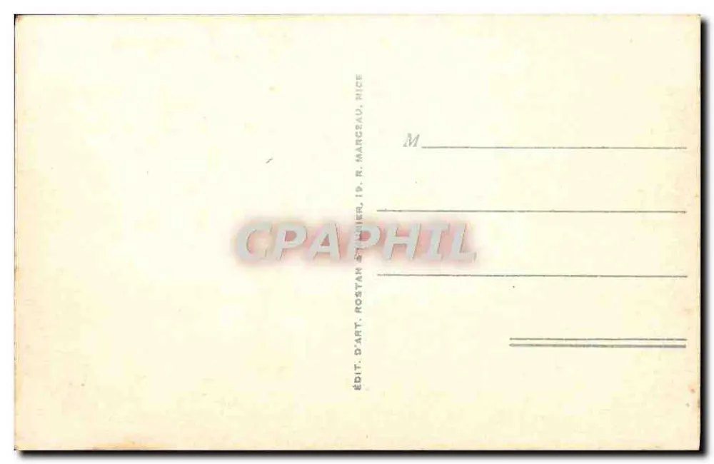 Beaulieu-sur-Mer — La Petite Afrique — Editor R. Marcelau, N° 1016 - Verso
