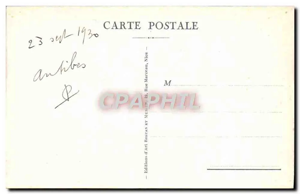 Antibes. Interior do Porto — RM, n° 627 - Verso