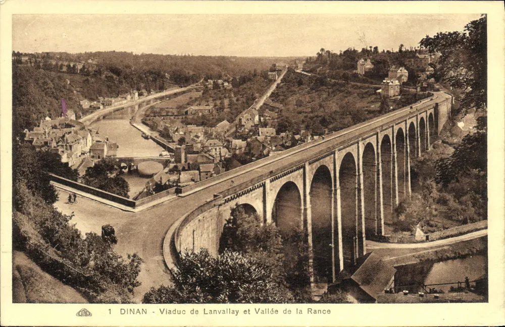Dinan - Viadukt von Lanvallay und Tal der Rance — Verleger: Atelier des Arts Géométriques, Bréalbourcq - Vorderseite