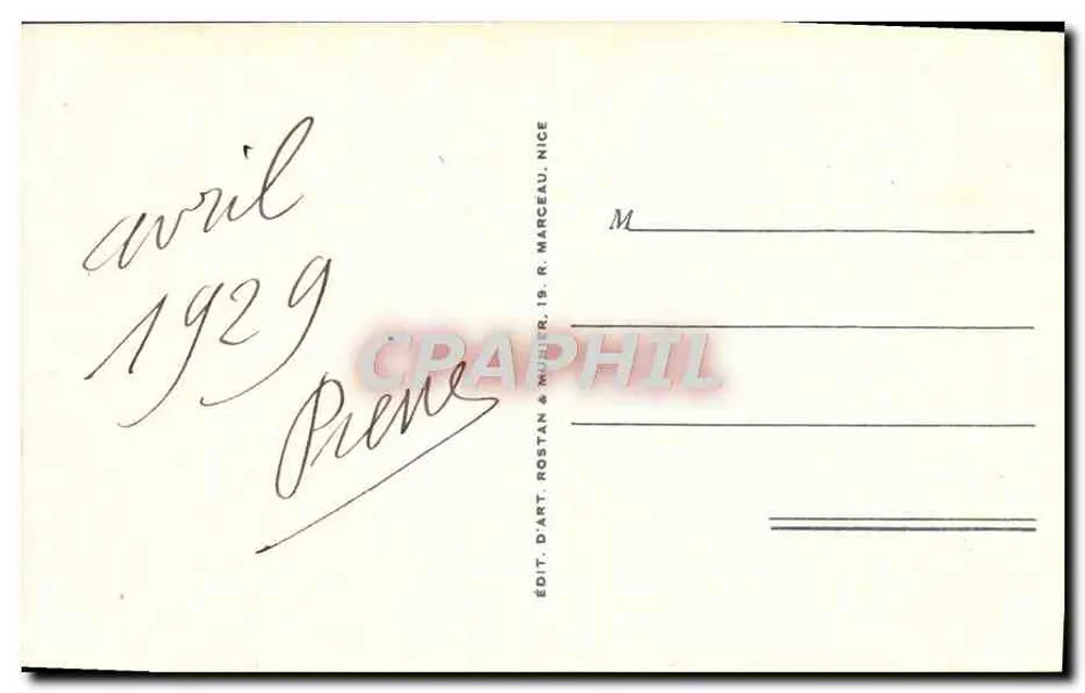 Beaulieu-sur-Mer und Saint-Jean-Cap-Ferrat — Allgemeine Ansicht — RM, n° 1011 - Rückseite
