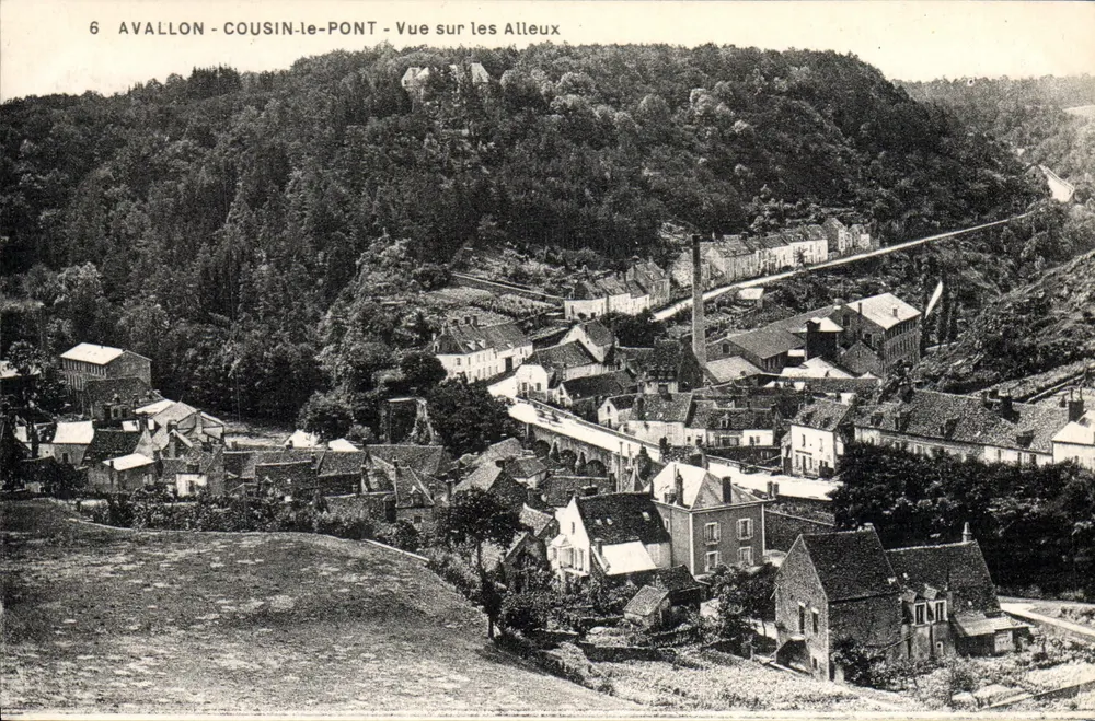 Avallon - Cousin-le-Pont - Blick auf die Alleux — Verlag Lib. Pothain frères, n°6 - Vorderseite