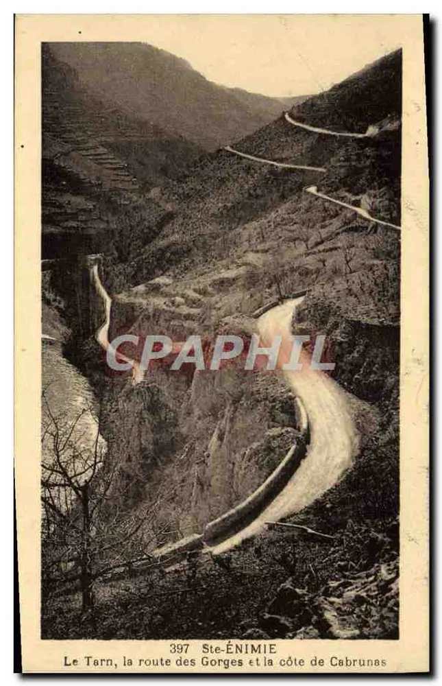 Der Tarn, die Gorges Road und die Cabrunas Küste — Ste-Énimie — Phototypie Hélio, Nr. 397 - Vorderseite
