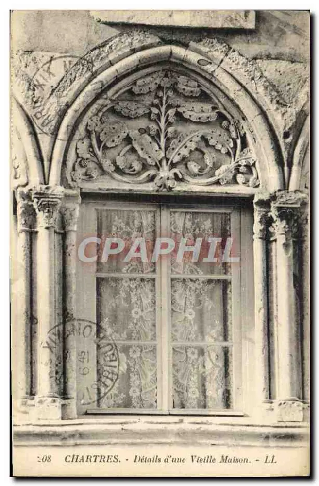 Chartres - Detalhes de uma Velha Casa - L.L. n°208 - Frente