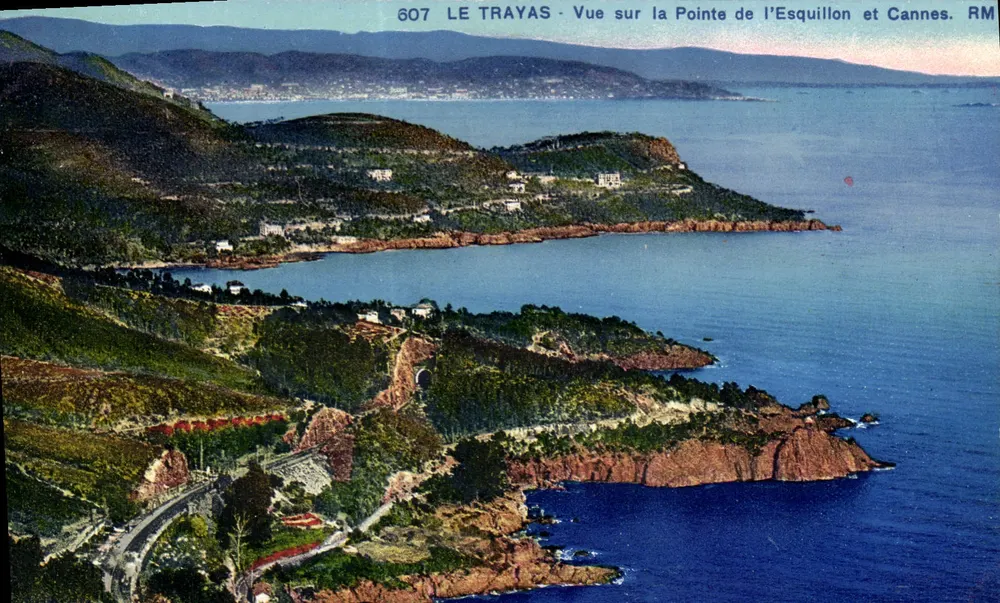 Le Trayas — Ansicht der Pointe de l'Esquillon und Cannes — R.M. — Nr. 607 - Vorderseite