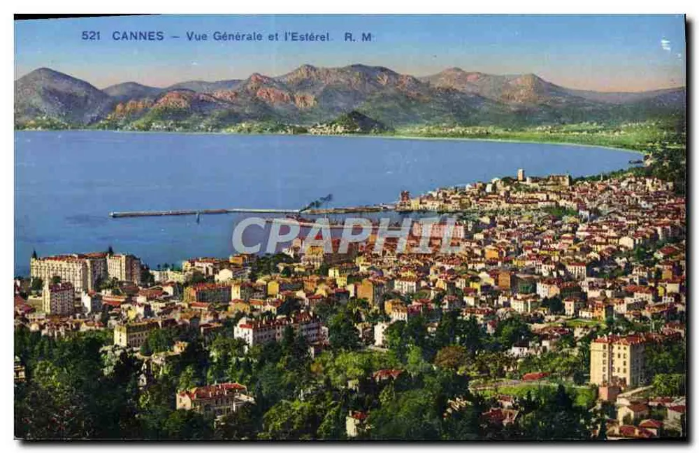 CANNES — Vista Geral e o Estérel — R. M. - Frente