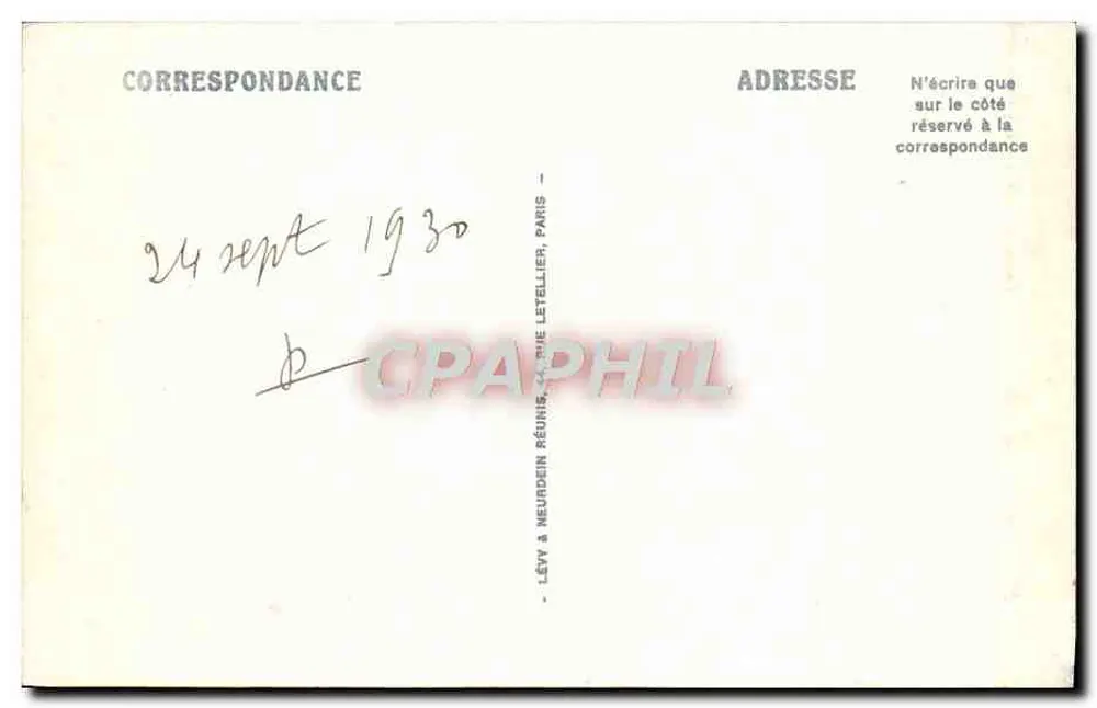 Théoule — A Gruta de Gardanne — LL - Verso