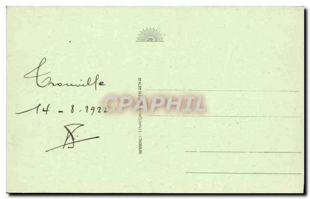 Trouville - Die Fischerboote — C.S. 11 — Verlag C.S. (Fotos der Gesellschaft) - Rückseite