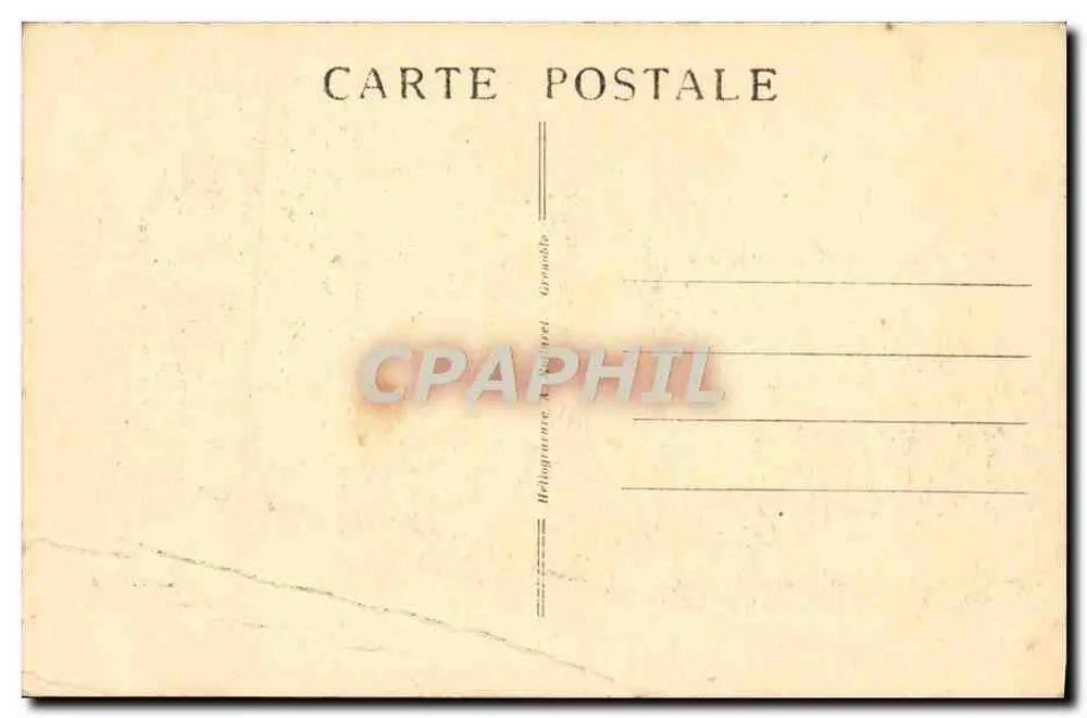 Grenoble - Die alten Viertel und die Alpen — Verlag Bellegance & Siret, Nr. 10.566 - Rückseite