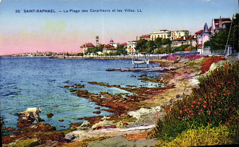 Saint-Raphaël — Die Corailleurs-Bucht und die Villas. LL - Vorderseite