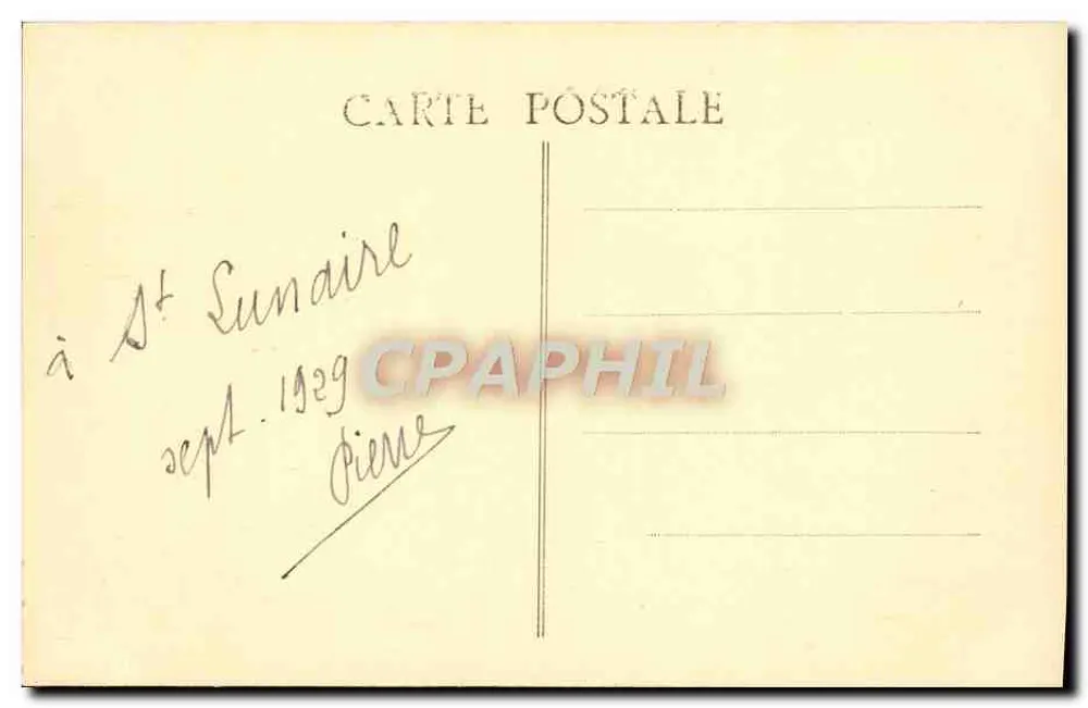 St-Lunaire — Décollé — Editor J. Romblot - Verso
