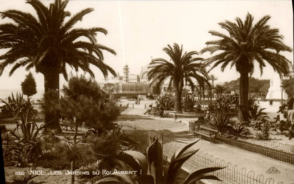 Nice - Os Jardins do Rei Albert I — editor CAP, n° 186 - Frente