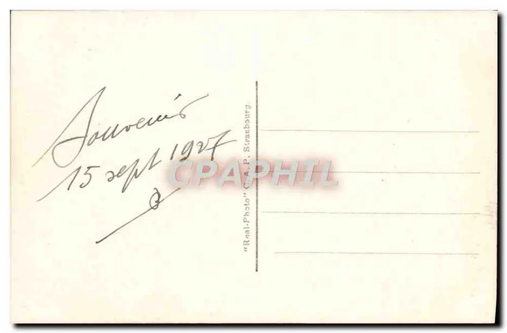 NICE - Promenade des Anglais — Bilhete postal antigo n°241, editor C.A.P. Strasbourg - Verso
