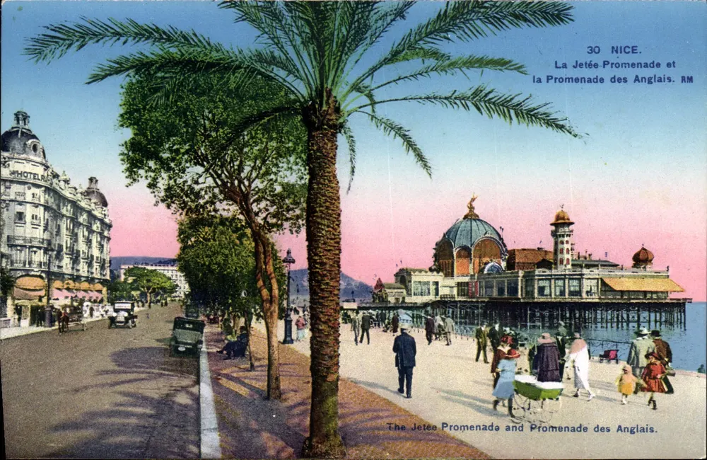 Nice — La Jetée Promenade und die Promenade des Anglais. RM — Éditions d'Art Rostras et Martin, Nice - Vorderseite
