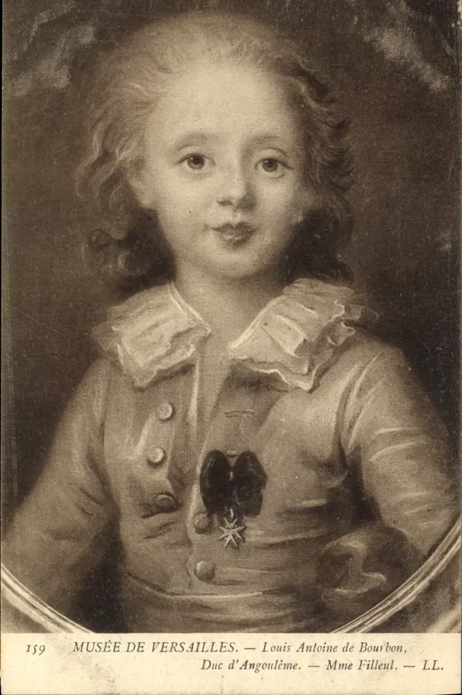 Museum Versailles — Portrait von Louis Antoine de Bourbon, Herzog von Angoulême — LL. n°159 - Vorderseite
