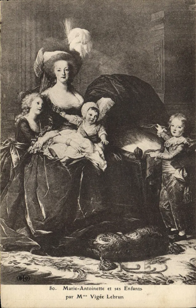 Marie-Antoinette und ihre Kinder — von Mme Vigée Le Brun — Serie 80 - Vorderseite