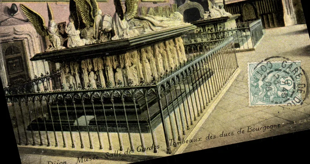 Dijon - Museum, Salle des Gardes - Grabstätten der Herzöge von Burgund — Éditeur AGU-Photo, L. V. & C° - Vorderseite