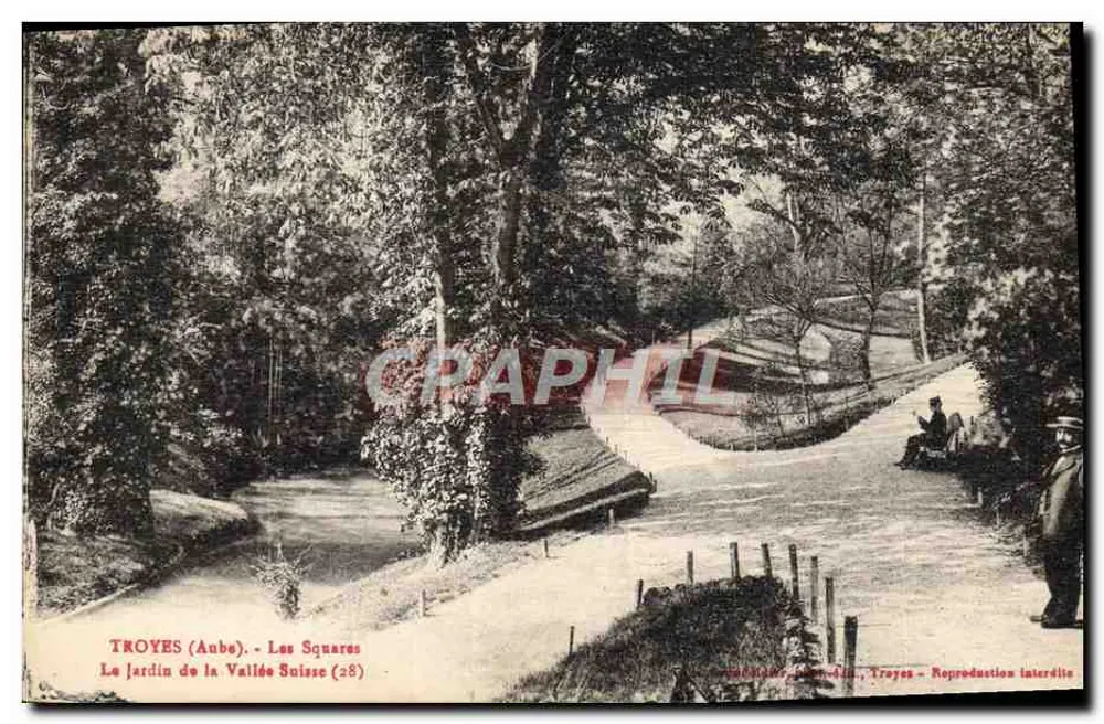 Troyes (Aube) - Die Plätze - Der Garten der Schweizerische Tal (28) - Vorderseite