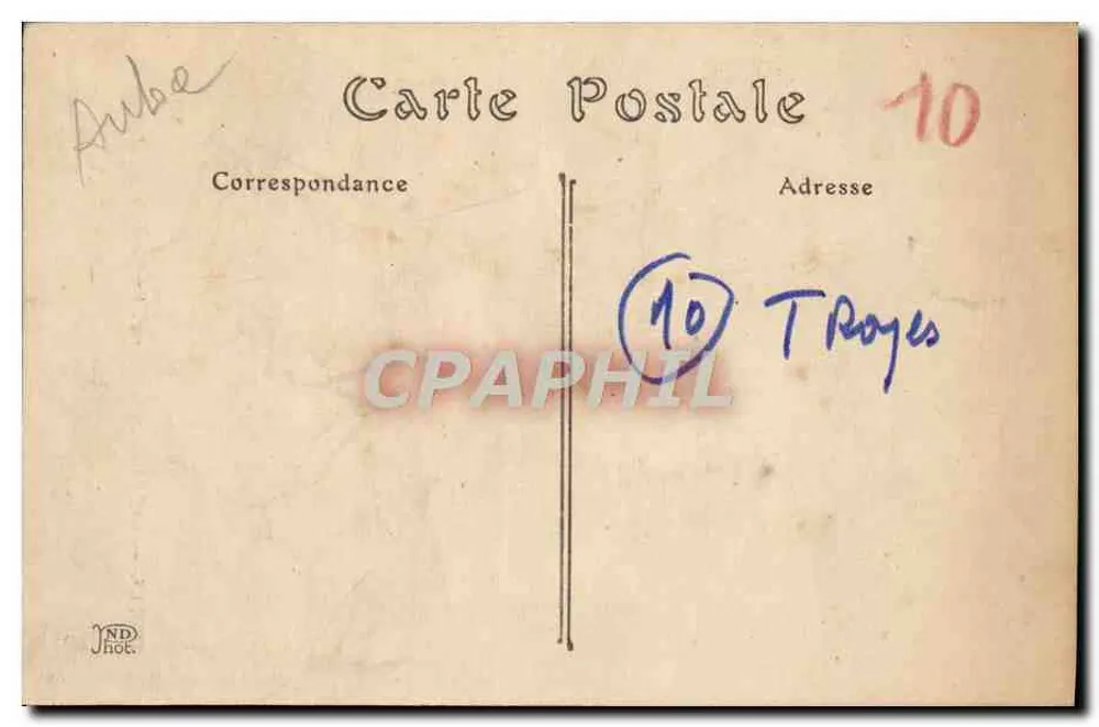 Taufe des Petrus — Kathedrale von Troyes — ND. Fotografie Saint-Augustin, Nr. 245 - Rückseite