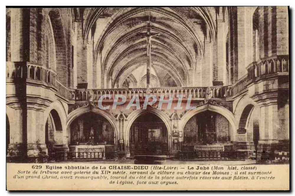 Abdijkerk van La Chaise-Dieu (Haute-Loire) — Het Jubé (Gesteld monument) - Voorkant