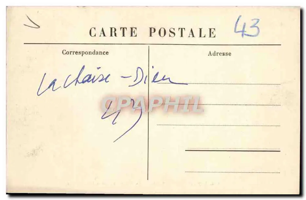 Abtei La Chaise-Dieu - Südgalerie des Kreuzgangs — Verlag M B, Le Puy - Rückseite
