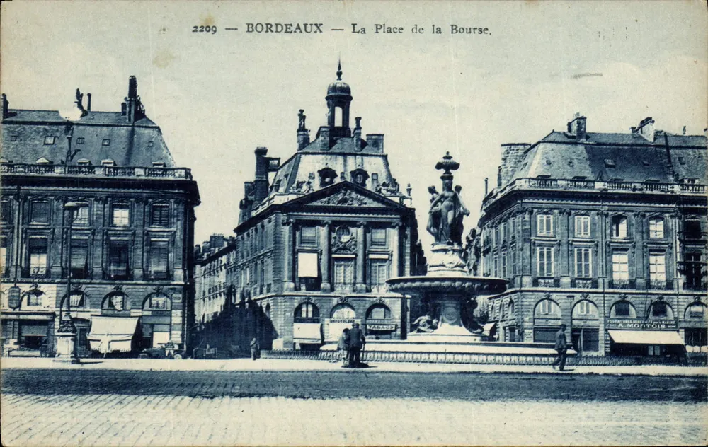 Bordeaux — A Place de la Bourse — A. Mortois, editor, n° 2209 - Frente