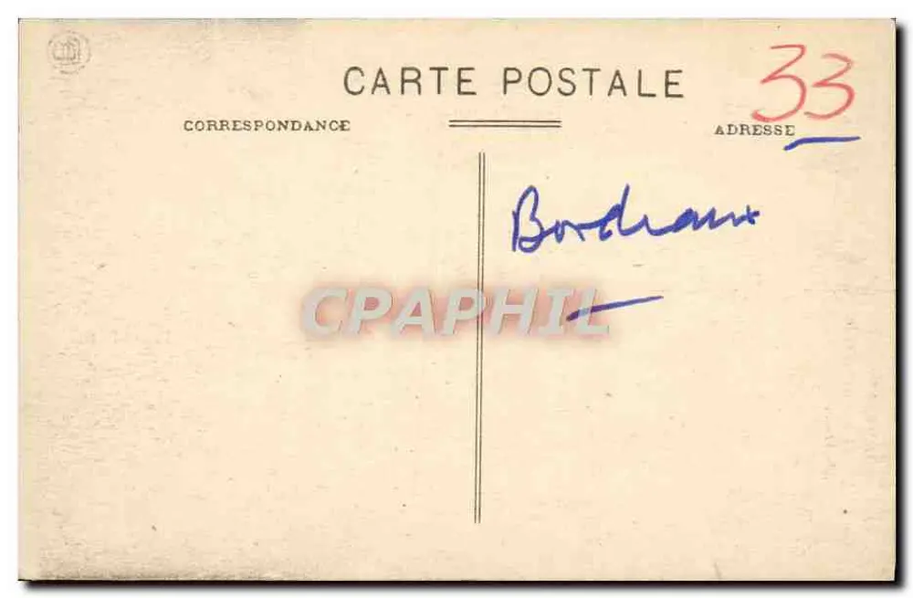 Bordeaux — Die Spire der Kathedrale St-André — Verlag nicht sichtbar, Seriennummer 115 - Rückseite