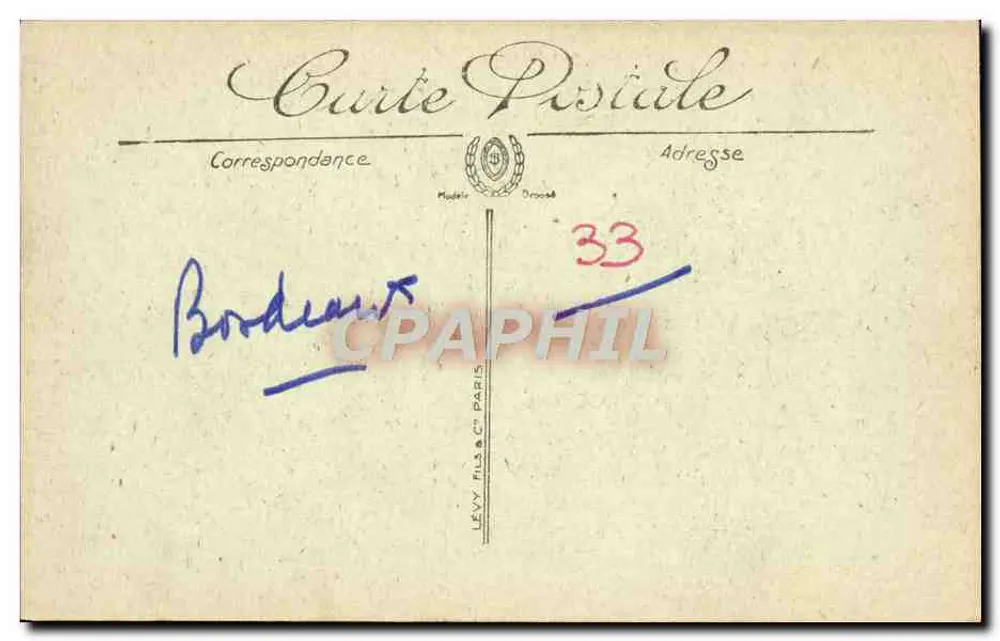 Bordeaux — A Porta do Palácio — Selecta - Verso