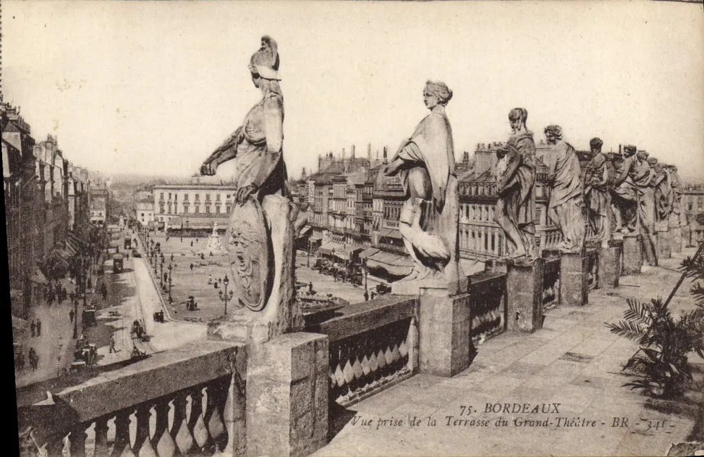 Aussicht vom Terrassen des Grand-Theaters — Bordeaux — BR - 341 - Vorderseite