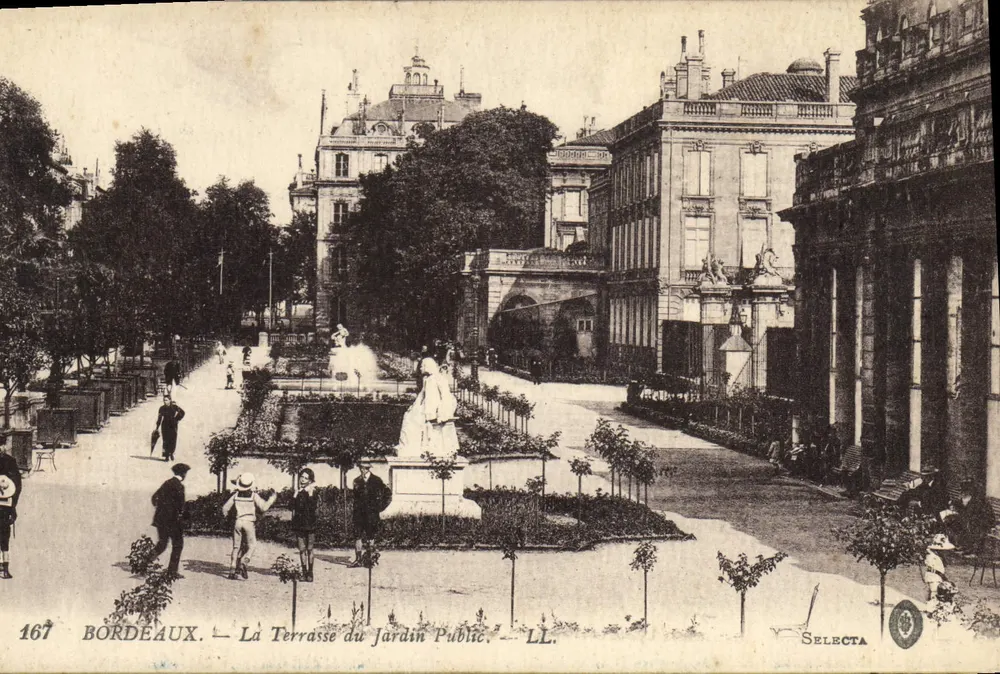 Bordeaux — Die Terrasse des öffentlichen Gartens — Selecta n°167 - Vorderseite