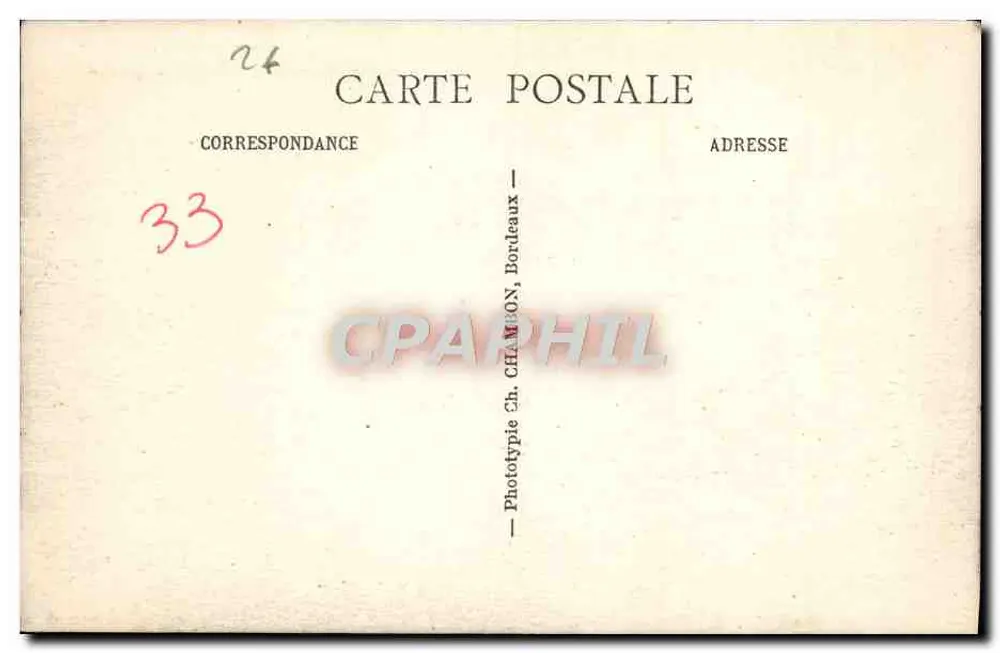 Bordeaux — Denkmal der Girondinen (Nordgruppe) — C.B. - Rückseite
