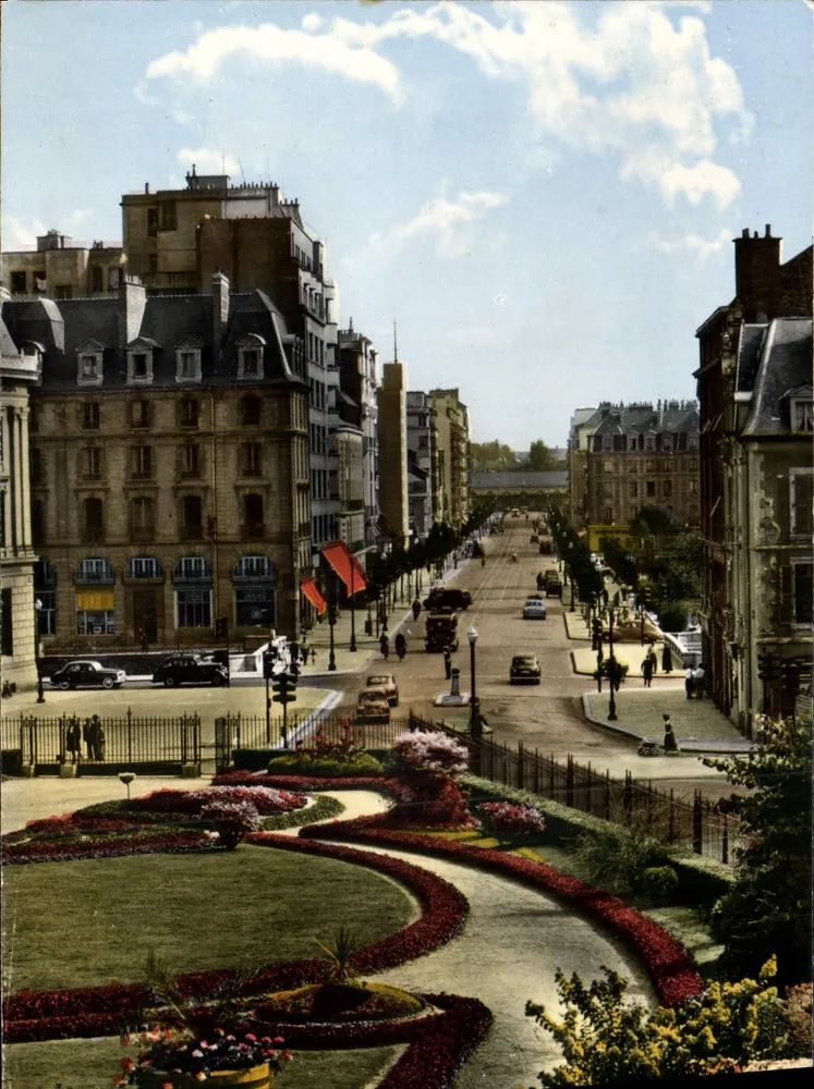 Rennes (Ille-et-Vilaine) — Avenue Janvier aus der Esplanade St-Georges gesehen — Éditions d'Art YVON, Paris - Vorderseite