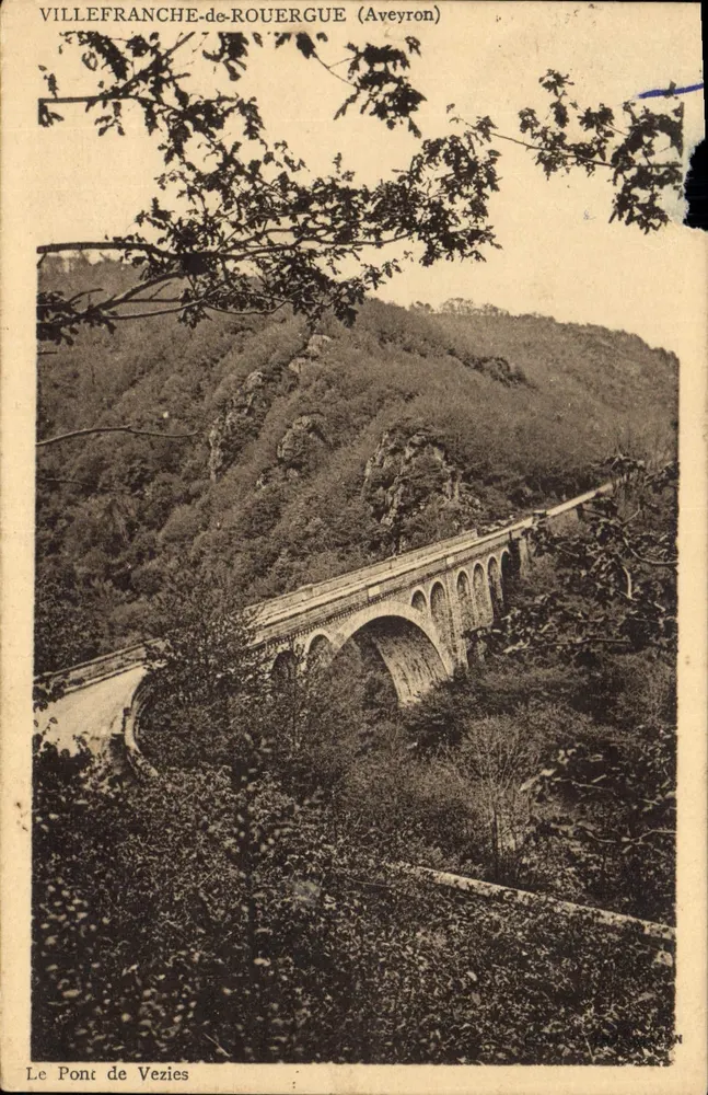 Villefranche-de-Rouergue (Aveyron) — Le Pont de Vezies — unbekannter Verlag - Vorderseite