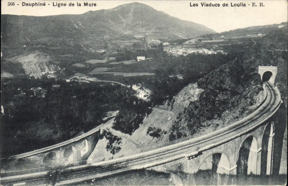 Dauphiné - Linie der Mure — Die Viadukte von Loulla — E. R. - Vorderseite