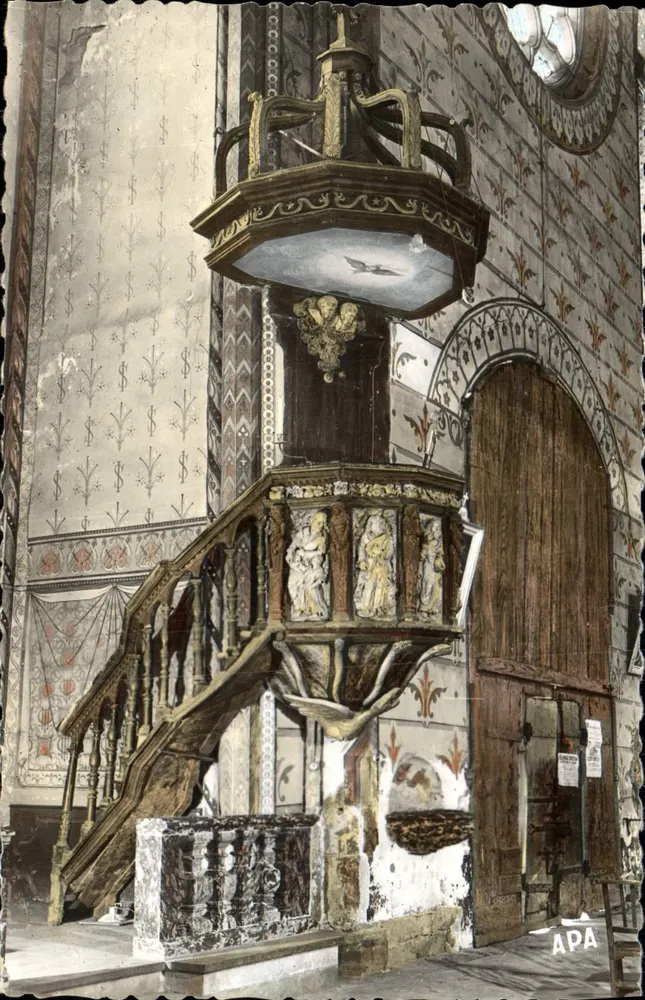 Interior de la Iglesia. La Silla — POUX (Aude) — APA - Anverso