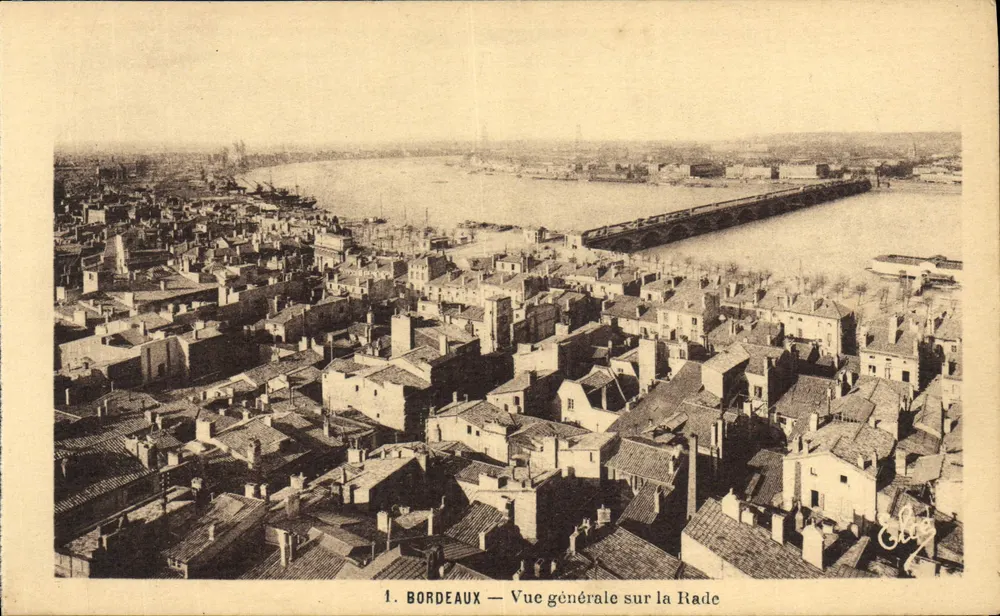 Bordeaux — Vista geral sobre o Porto — Cartes L. Chatagnéau, 65, C. V. Hugo - Frente