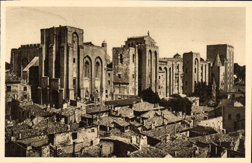 Avignon (Vaucluse) — O Palácio dos Papas — Éditions d'Art Yvon, Paris - Frente