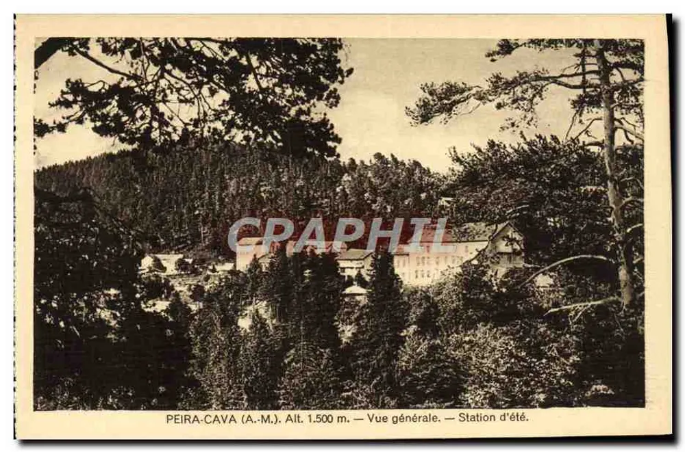 Péira-Cava (A.M.) — Vista geral — Estação de verão — Alt. 1.500 m. - Frente