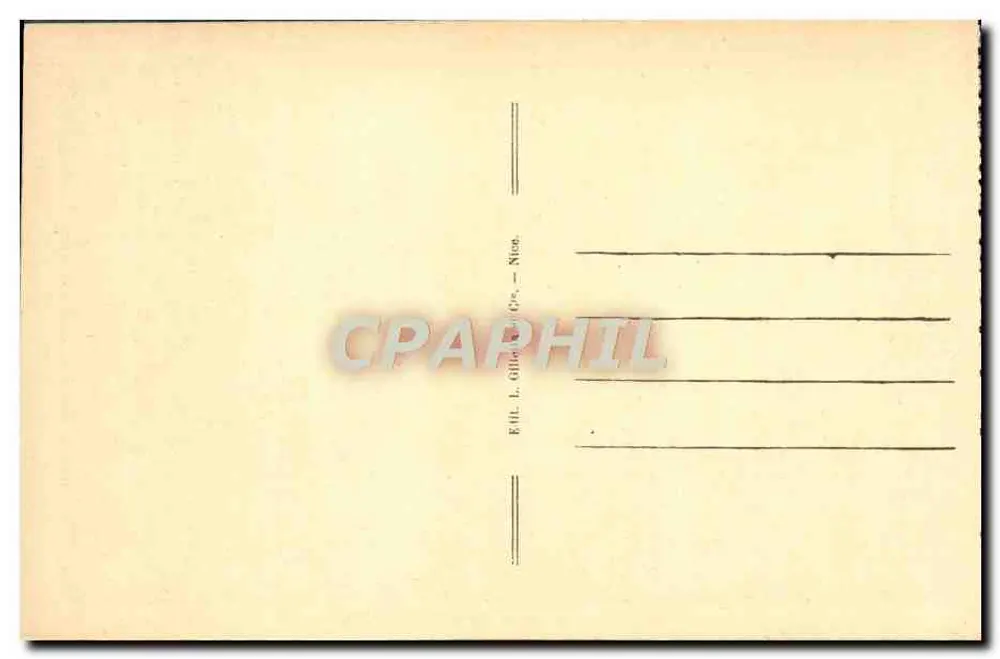 Moulinet (A.-M.) — Estação de verão. Vista geral. — Editor L. Ollier & Cie, Nice - Verso