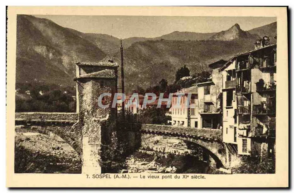 Sospel (A.-M.) — O antigo ponte do século XI - Frente