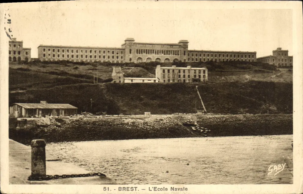 Brest — A Escola Naval — Gaby, n°51 - Frente