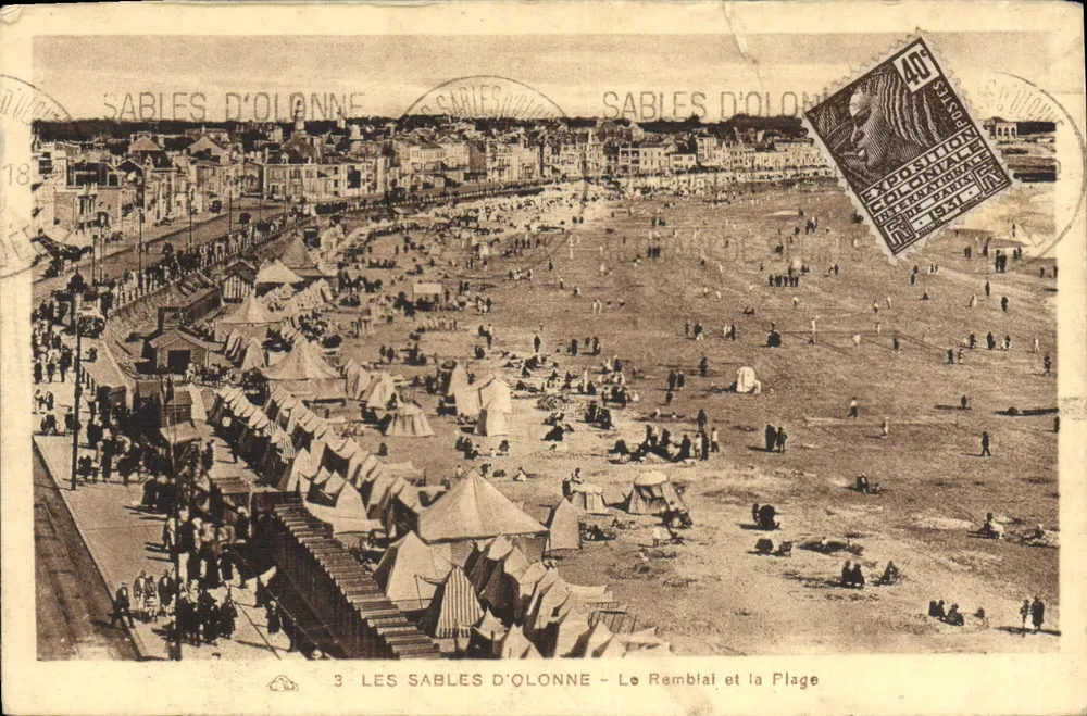 Les Sables d'Olonne — Le Ramblat et la Plage — Éditeur : Alamanche des Phénoménalistes, n°3 - Vorderseite