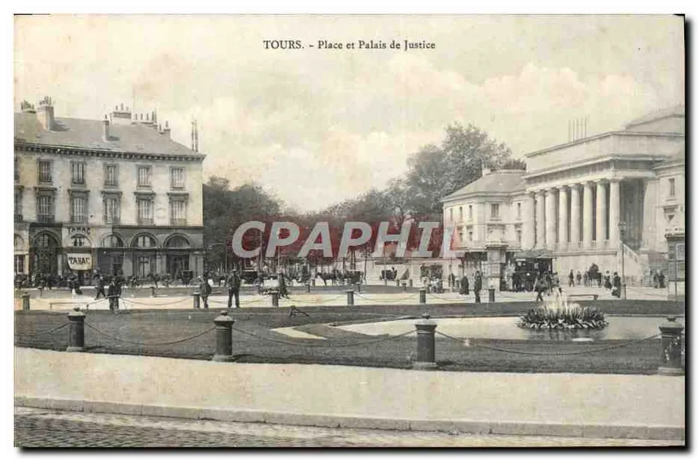 Tours - Praça e Palácio de Justiça — editor TAHAC, número de série não visível - Frente