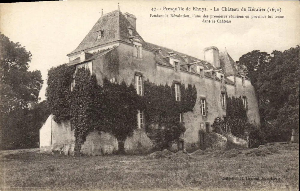 Presqu'île de Rhuys — Schloss Kéralier (1670) — Sammlung H. Laurent, Port-Louis - Vorderseite