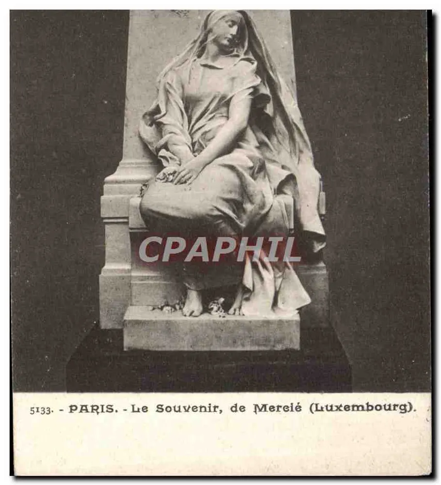 Paris - Das Andenken, von Mercié (Luxembourg) - n° 5133 - Vorderseite