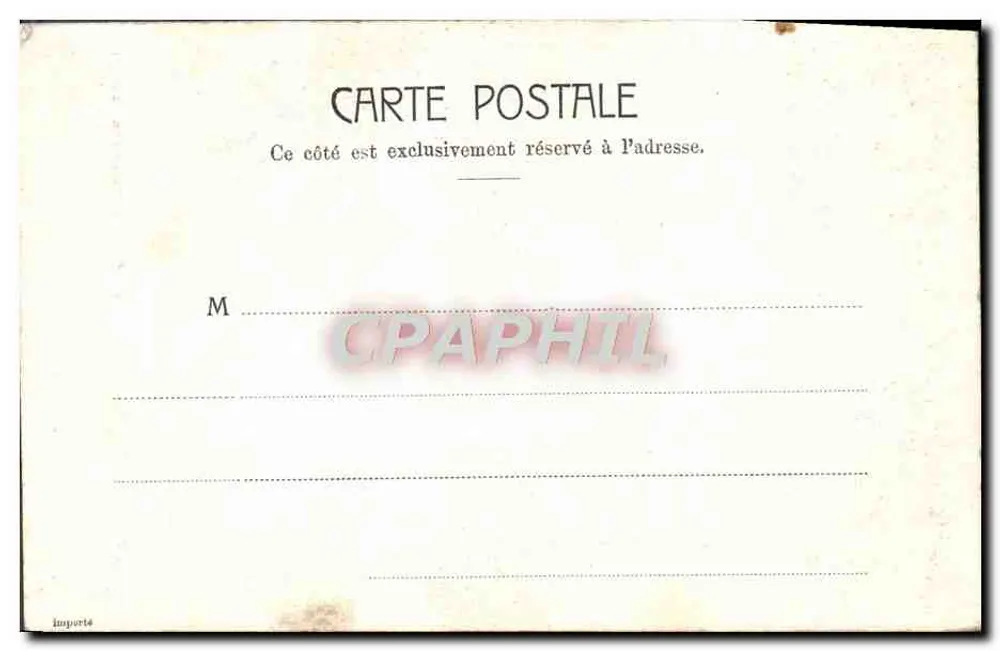 Paris - Das Andenken, von Mercié (Luxembourg) - n° 5133 - Rückseite
