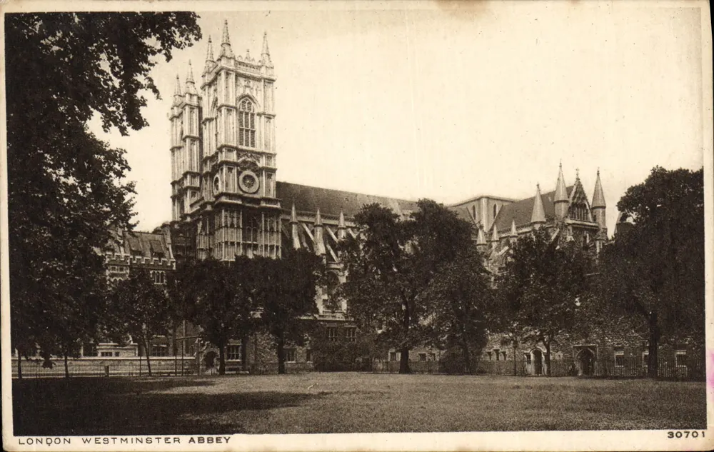 Abadia de Westminster — Londres — Photochrom Wells, n° 30701 - Frente