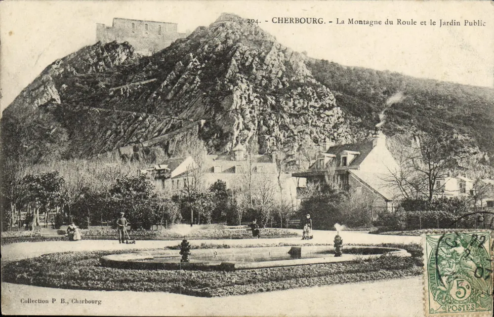 Cherbourg - La Montagne du Roule und der Öffentliche Garten — Sammlung P. B., Cherbourg - Vorderseite