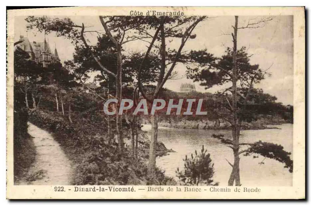Dinard-la-Vicomté — Ufer der Ranee — Promenade — Verleger: Laurent-Nel - Rennes - Vorderseite