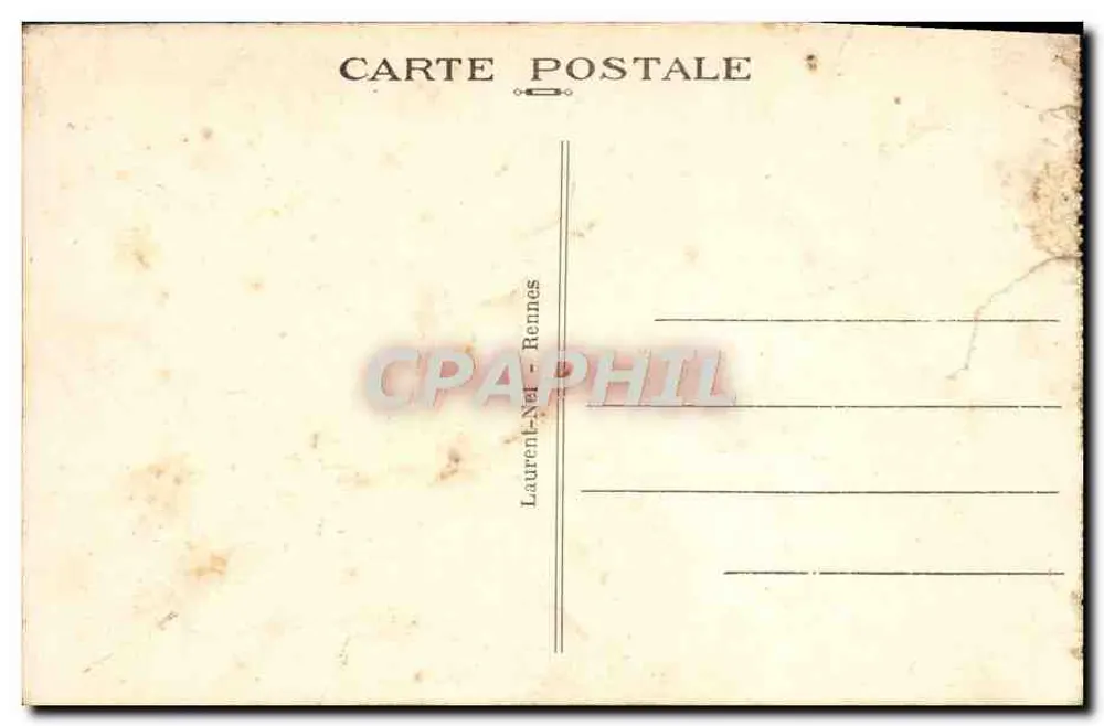 Dinard-la-Vicomté — Ufer der Ranee — Promenade — Verleger: Laurent-Nel - Rennes - Rückseite