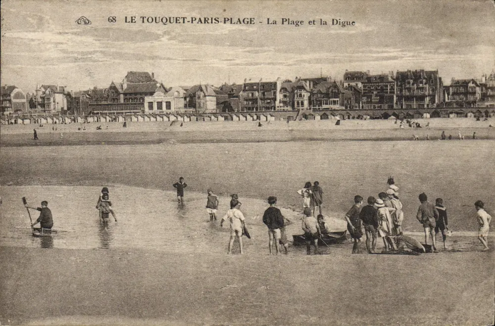 Le Touquet-Paris-Plage - Die Strandpromenade und der Deich - Vorderseite